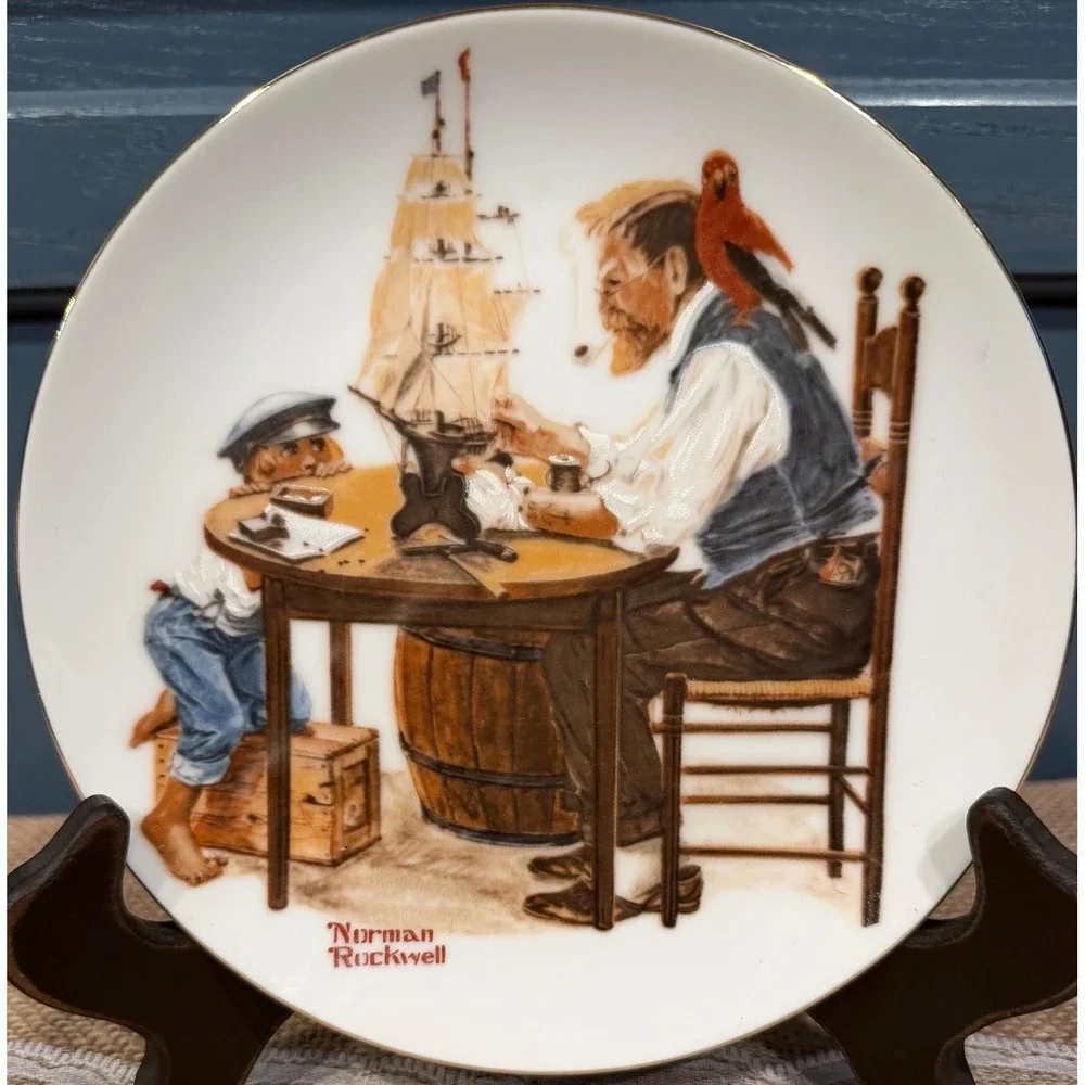 Vintage Norman Rockwell 1982 Collectible Plate 